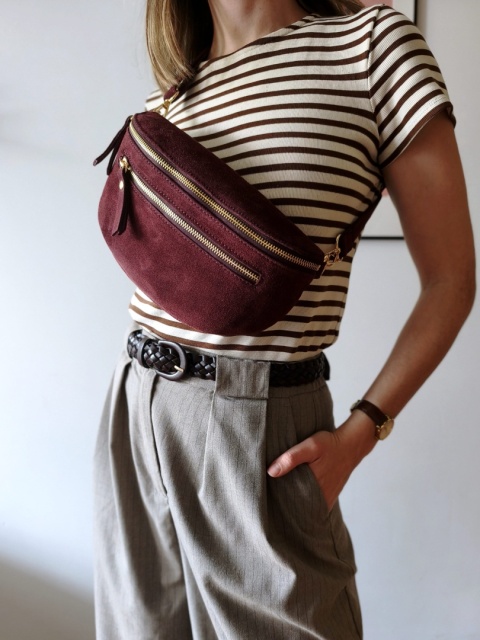 Velutka - nerka zamszowa | burgund